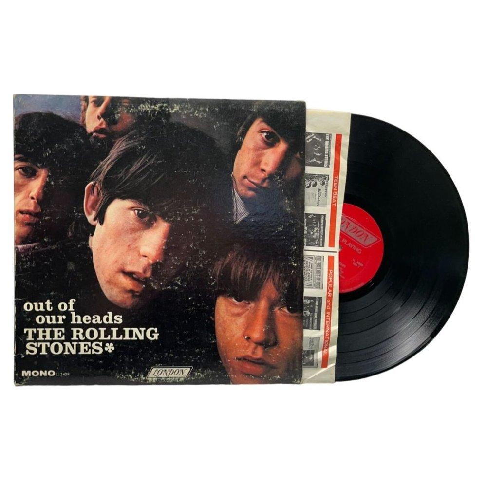 Rolling Stones Out of Our Heads 1965 Rock LP Record London Mono LL3429